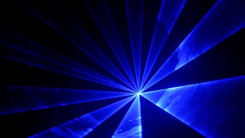 Laser blau